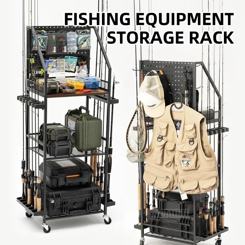 Fishing Rod Combo - Prateleira para guardar equipamentos de pesca,