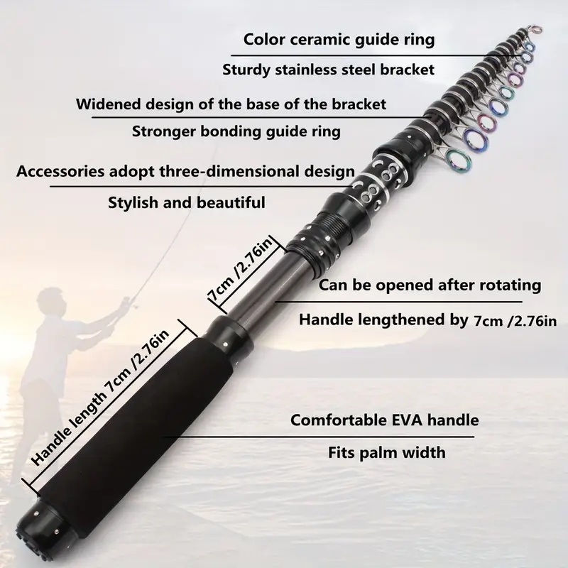 Vara de Pesca Telescópica Port - Fishing Rod Surf avaliação e preço