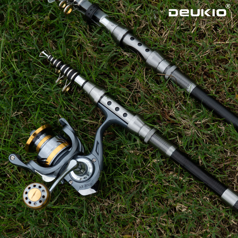 Deukio vara de pesca e carrete - Fishing Rod Combo avaliação e preço