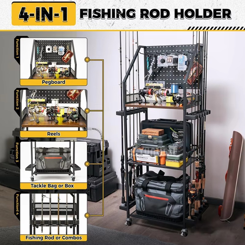 Prateleira para guardar equipa - Fishing Rod Combo avaliação e preço